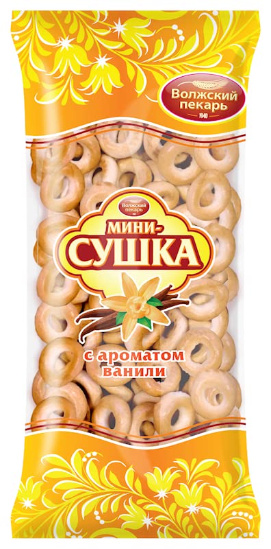 Volzhskiy Pekar Breadrings Mini Sushka Vanilla 180g () (2)