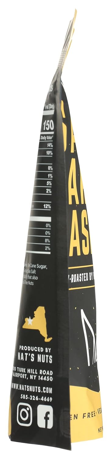 Nat's Nuts 4 , Cashews Salted Caramel, Ounce