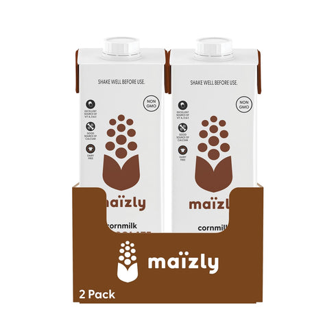 Maizly Chocolate Corn Milk 32 fl oz x 2 | DairyFree, GlutenFree,