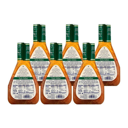(16 Oz (Pack 6)) Ken's Steak House Steak House Zesty Italian Dressing Fl