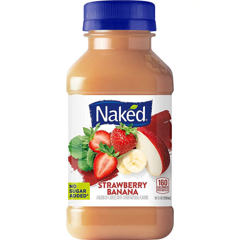 Gourmet Kitchn Pack 2 (10 oz., 12 24 Juice,2 Pack Naked Juice Variety | Strawberry Banana, Mighty Mango, Berry Blast