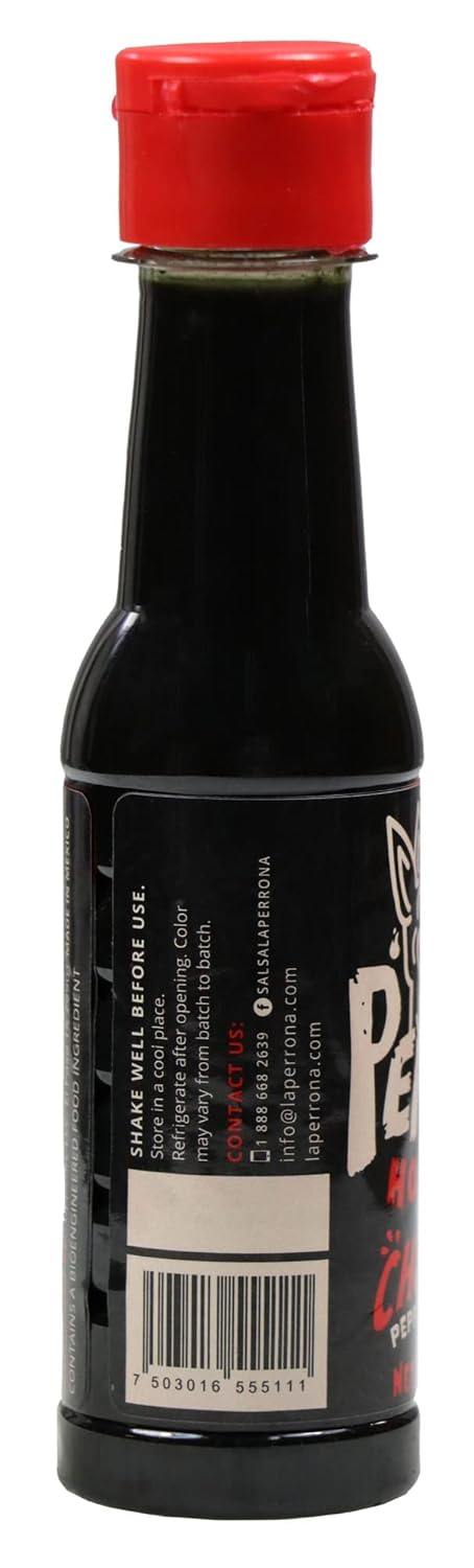 La Perrona Negra Seafood Hot Sauce - 5 Ounce Bottle, Black Marisco Salsa Picante, Extra Spicy