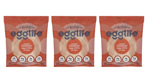 generic - egg white wraps, Sweet Cinnamon, Egg White Wraps, 18 Total Wraps