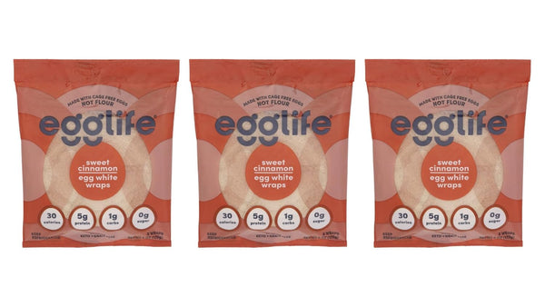generic - egg white wraps, Sweet Cinnamon, Egg White Wraps, 18 Total Wraps