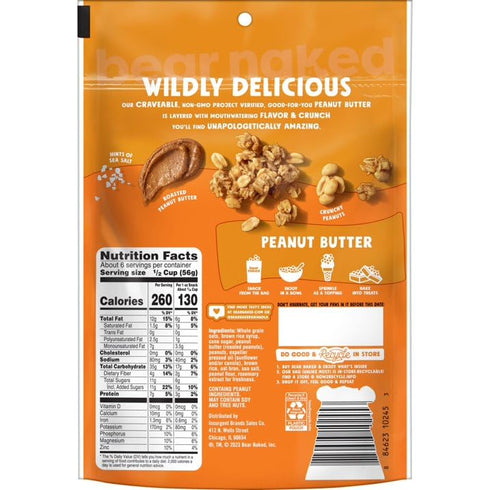 Bear Naked 12oz (Pack 2) Peanut Butter Granola