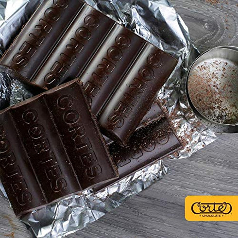 (2 Pack, 7 oz Chocolate Corts Sweet Chocolate for Hot Chocolate Each) Puerto Rican & Dominican Bean-to-Bar Chocolate