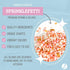 Sweets Indeed Sprinkles - Peach Rose Gold Edible Sprinkle Mix for Cake Decorations, Baking, Ice Cream, Cookies