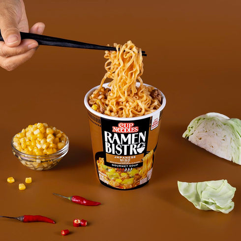 3.1 (Pack 6) Nissin Cup Noodle Ramen Bistro, Japanese Miso, Ounce