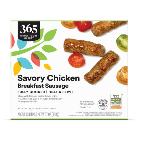 365 by Whole Foods Market , Breakfast Chicken Sausage, 7 oz