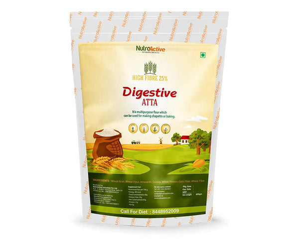 NWIL Digestive Atta High Fiber (25%) Wheat Bran Flour 850 gm