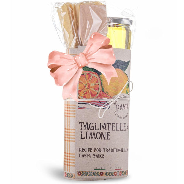 Artigiani dei Sapori Tagliatelle Pasta Gift Set with Zesty Lemon Sauce, Authentic