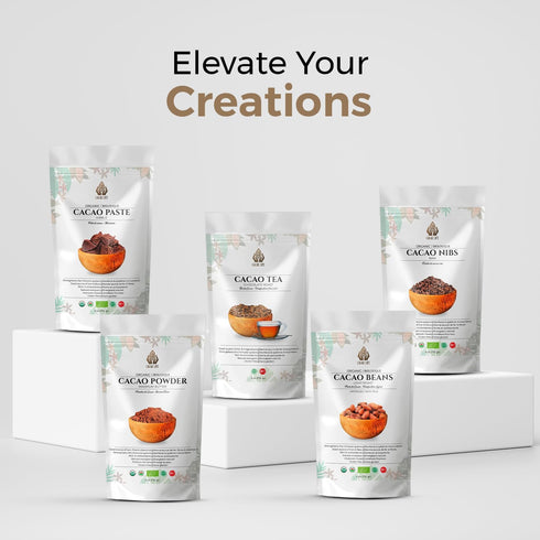 6oz Chocolate Roast Cacao Tea | Loose Herbal Tea from Roasted Cocoa Husks | Naturally Low Caffeine |
