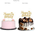 Gold Glitter Happy 7th Birthday Cake Topper, 7 Years Old Birthday Party Decorations, Boy or Girl Cake Toppers