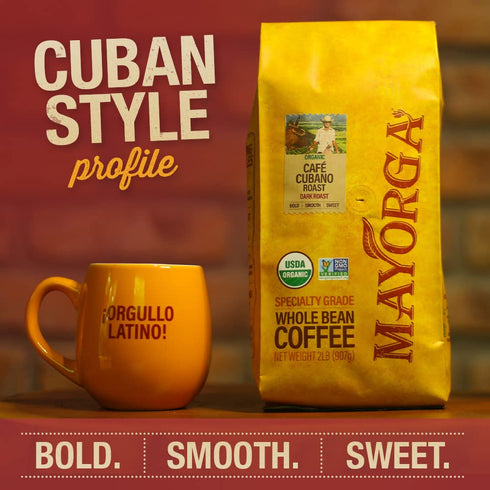 Pack 3,12 oz Roast-100% Mayorga Coffee Gift of bags-Cubano Roast Dark Roast, Mayan Blend Medium Roast, Muy Macho Bold