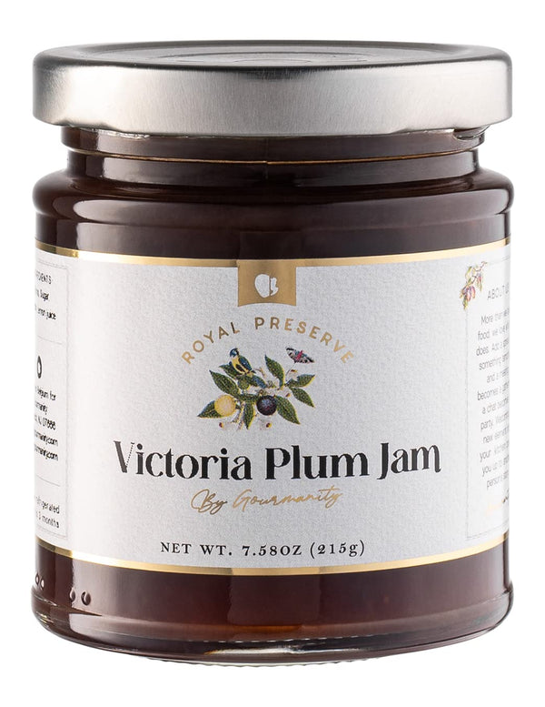 Gourmanity Victoria Plum Jam, Sweet and Flavorful, Delicious Plum Preserves, Great on