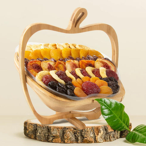 Oh! Nuts Dried Fruit Gift Basket - Gourmet Gift Baskets - Holiday Healthy Assortment Dried Fruits Gift Box - Crafted