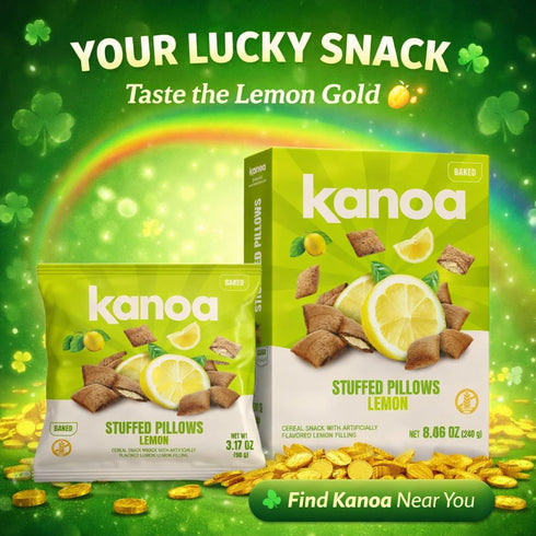 kanoa Lemon-Flavored Gluten-Free Cereal Pillows by - Breakfast Delight