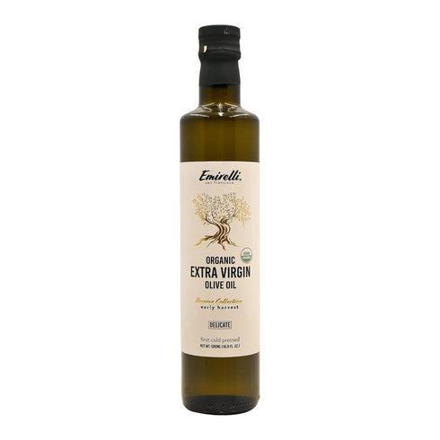 Emirelli Organic Extra Virgin Olive Oil - USDA Certified, Rich in Polyphenols,