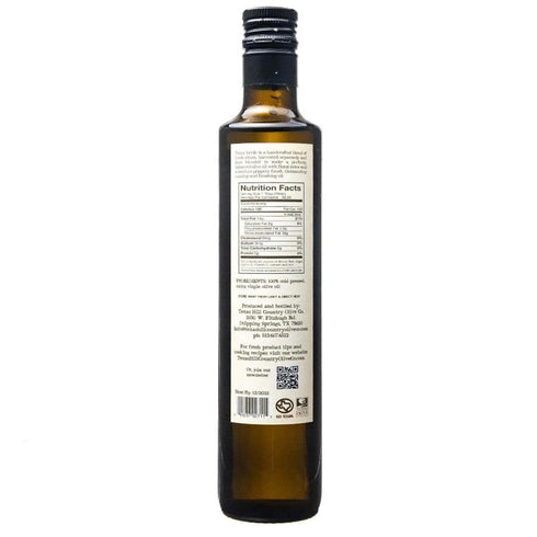 Country (16.9 oz, 2 Pack) Texas Hill Olive Co Terra Verde Extra Virgin Olive Oil - Cold Pressed EVOO Gourmet Olive Oil