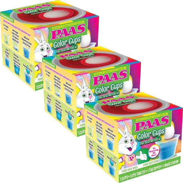 PAAS Color Cups Egg Decorating Kit (Pack of 3) - America's Favorite