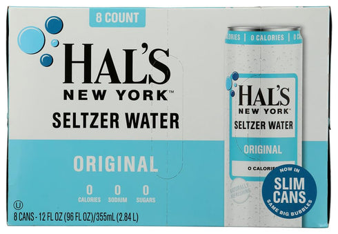HALS NEW YORK 8pk, 12 Original Seltzer FZ