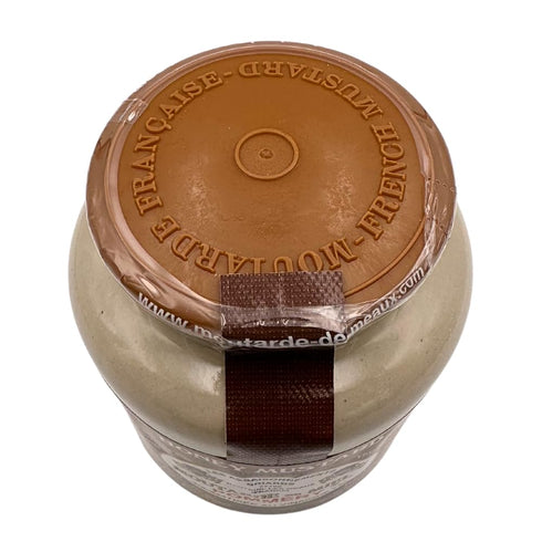 Pommery 8.8 French Whole Grain Mustard with Honey in a Crock - Moutarde de Meaux, Ounce