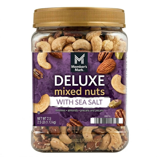 Generic Mixed Nuts Deluxe With Sea Salted Snack Mix Almonds Pecans Cashews Pistachios