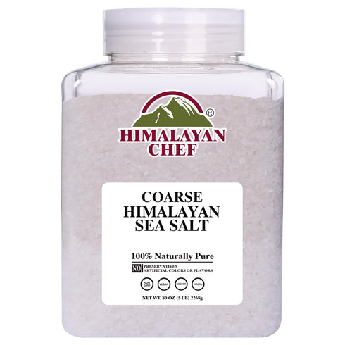 Himalayan Chef Coarse Grain Himalayan Sea Salt, 5 lb Jar - Pure,