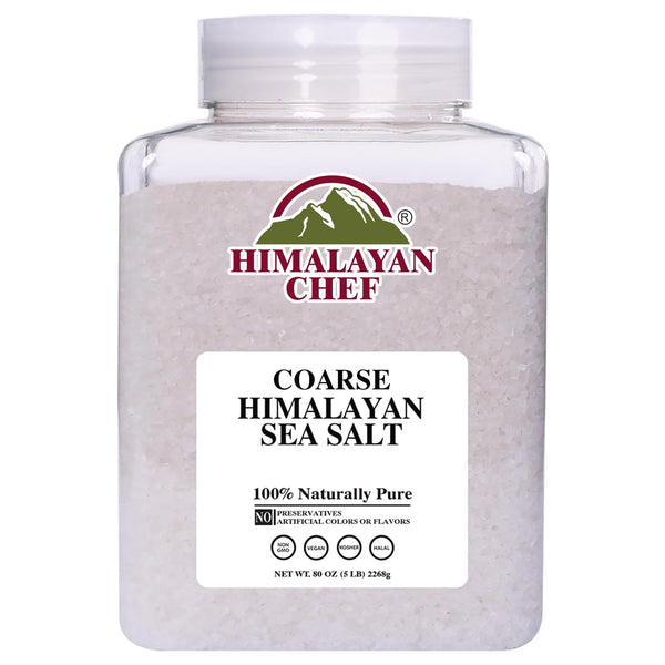 Himalayan Chef Coarse Grain Himalayan Sea Salt, 5 lb Jar - Pure,