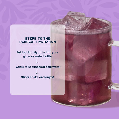 10 0g Laird Superfood Hydrate Coconut Water Electrolyte Drink Mix Wild Berry, Single Serve Sticks Added Sugar No