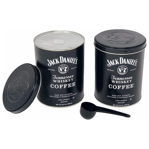 Lara's Gourmet Passions (Pack 2) 8.8oz 100% Jack Daniels Coffee of each bundled with a complimentary measuring spoon