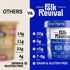 Pack 20g 2 2 1 1 6 Folk Revival Variety Keto Instant 'Oatmeal' - of Protein, Low Carb, High Fiber, Blueberry, Maple