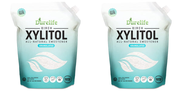DureLife XYLITOL Sugar Substitute 1 LB Bulk 2 Pack (16 OZ) Made