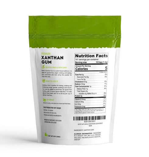 (8oz, Kate Naturals Xanthan Gum for Baking, Ice Cream & Sauce Thickener Gluten Free, Food Grade)