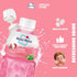 6 Pack 10.82 oz Mogu Mogu Lychee Juice Drink with Nata de Coco (Coconut Jelly) Chewy Fruit Beverage for Kids & Adults