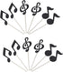 Honbay " 48PCS Glitter Music Notes Cupcake Toppers Musical Symbols Cake Toppers Fruit