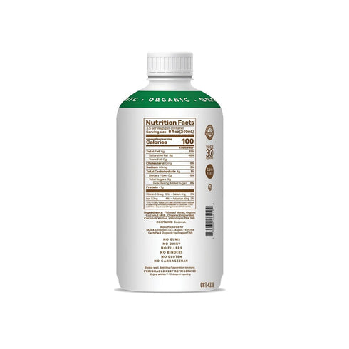 28 MALK Organic Unsweetened Coconut Milk, FZ