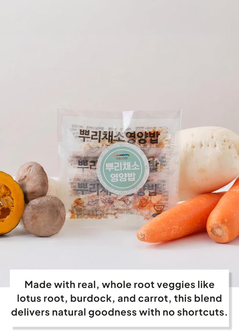 80g Pack (3-Pack Korean Food Root Vegetables for Rice Cooking Bundle) Vegitable Mix Vegan Vegetable Bibimbob