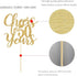 Gold Glitter Cheers to 50 Years Cake Topper, Gold Happy 50th Birthday Cake Topper, Birthday Party Decorations