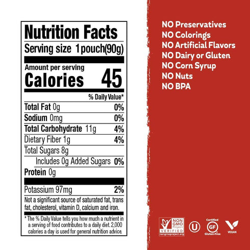 Pack, 3.2oz (Pack 24) 100% Buddy Fruits Pure Blended Fruit Snack To Go Variety Multifruit & Strawberry Applesauce of |