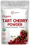 Organic Tart Cherry Powder, 4oz | 100% Natural Fruit Powder, No Sugar & Additives, Non-GMO & Vegan Friendly