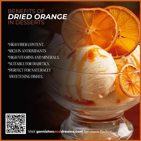 3 oz Garnishes & Dreams Dried Orange Slices Premium Dehydrated Orange Slices, Dehydrated Fruit for Cocktail Garnish, |