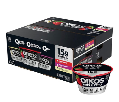 Generic Greek Yogurt Variety Pack, 5.3 oz Cups (18 Count) | High Protein,