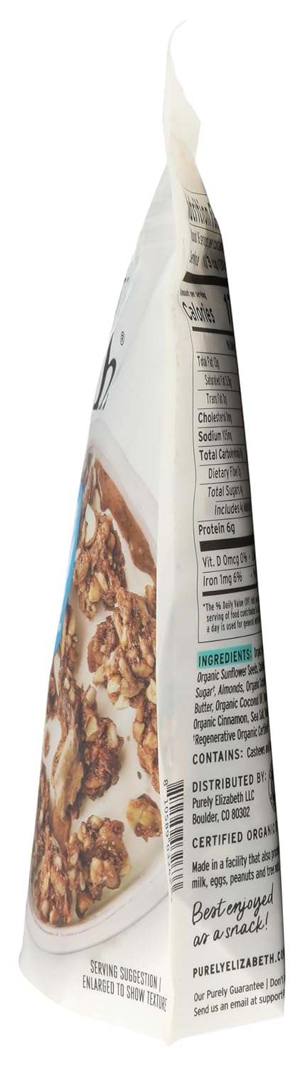 16 Purely Elizabeth, Organic Vanilla Almond Butter Granola, Ounce