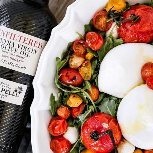33.8 (1 Carapelli - Unfiltered Organic Extra Virgin Olive Oil: First Cold-Pressed EVOO Fluid Ounces Liter)
