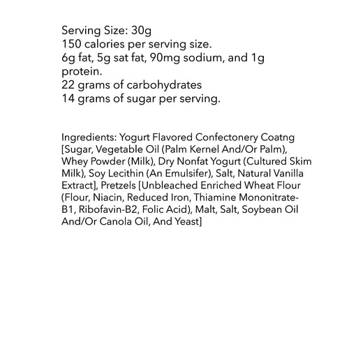 DM Sweets 1 lb Yogurt Coated Mini Pretzels - of Fresh Gourmet Sweet Creamy Covered Dipped Pretzels in Resealable Bag