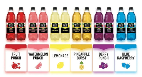20oz Pack 6 12-Pack Pack Minute Maid Bottles Variety Flavor Grab-and-Go Assortment Pink Lemonade, Lemonade, Fruit
