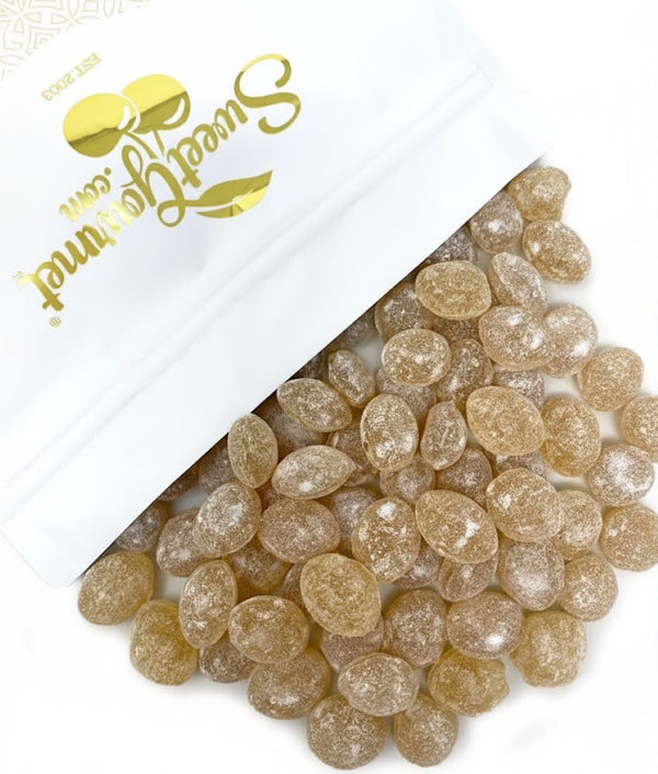 SweetGourmet Natural Sanded Ginger Drops, Old-Fashioned Hard Candy, Bold Spicy Flavor, Sugar-Coated,