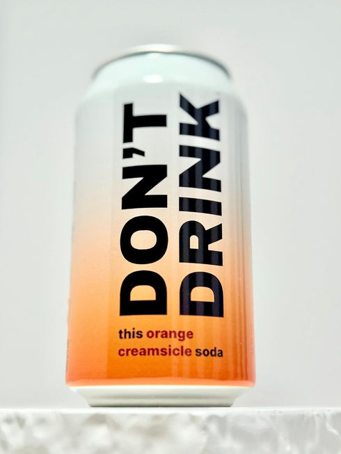 100% 12 oz Pack 12 Dont Drink - Orange Creamsicle - Prebiotic Soda - Electrolytes, Vitamin C, Turmeric - fl Cans