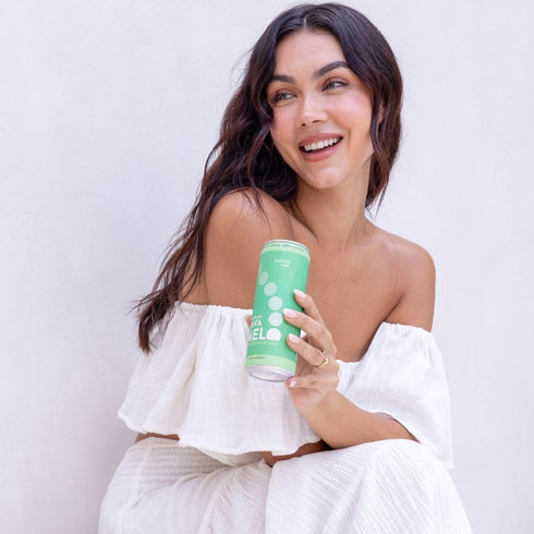 100% (Pack 4) 12 oz Melo Sparkling Kava Drink, Tahitian Lime, Sugar Free Non Alcoholic Drinks with Zero Calories